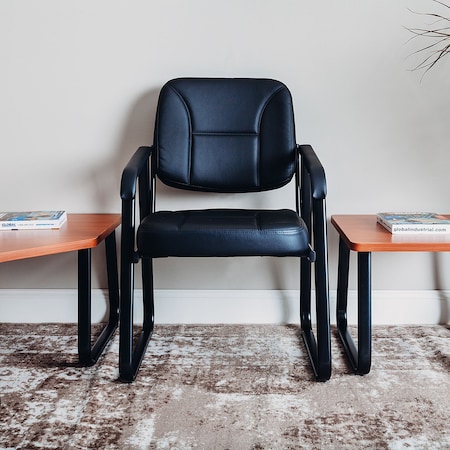 Global Industrial Bonded Leather Reception Chair 317101